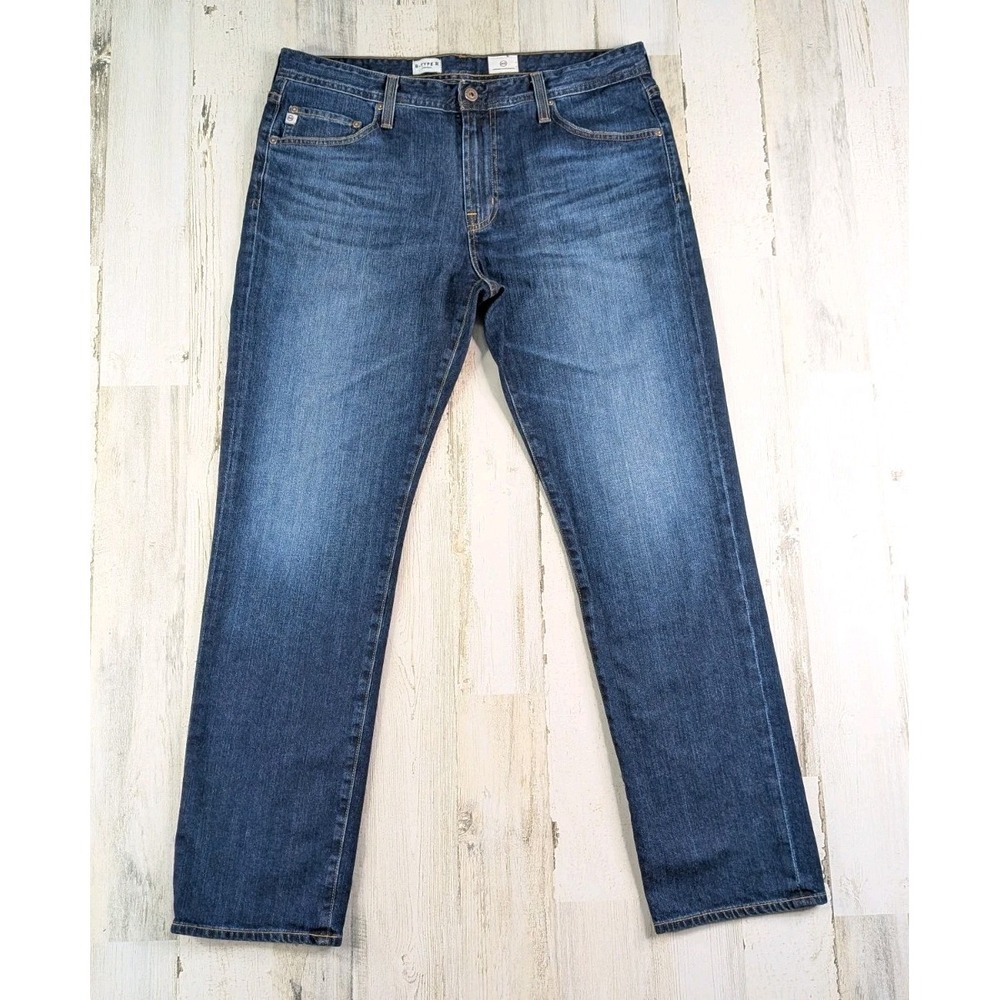 AG Adriano Goldschmied B-Type II Straight Jeans Mens 36x31 Blue Made in USA